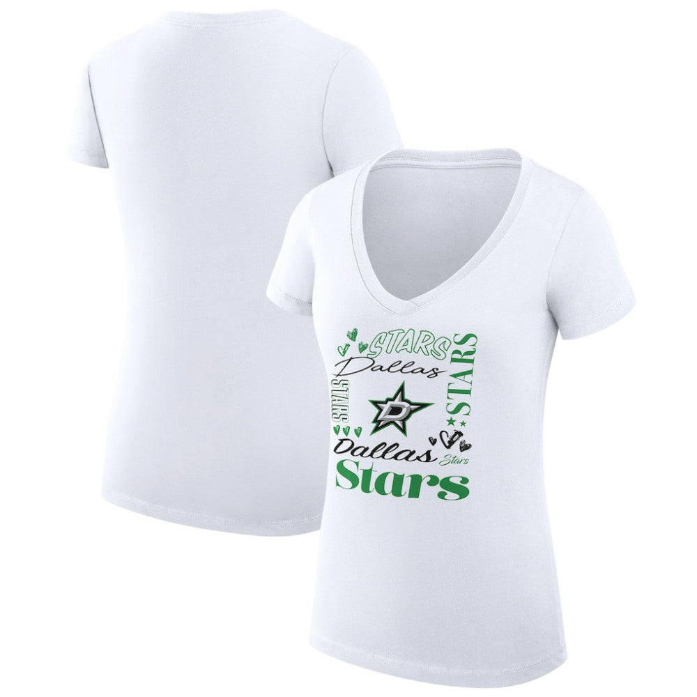 Dallas Stars G-III 4Her by Carl Banks Women's Super-Slim Fit Lightweight Collage Team Graphic T-Shirt -  NHL T-shirts
