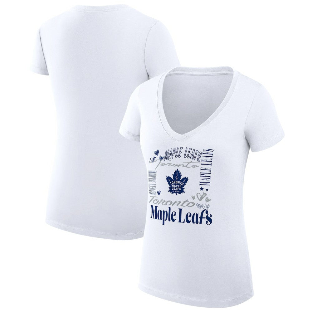 Toronto Maple Leafs G-III 4Her by Carl Banks Women's Super-Slim Fit Lightweight Collage Team Graphic T-Shirt -  NHL T-shirts
