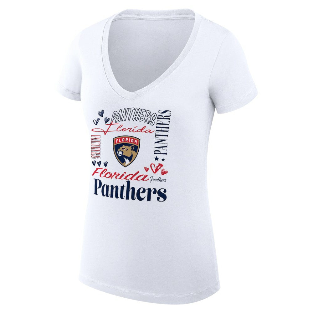 Florida Panthers G-III 4Her by Carl Banks Women's Super-Slim Fit Lightweight Collage Team Graphic T-Shirt -  NHL T-shirts