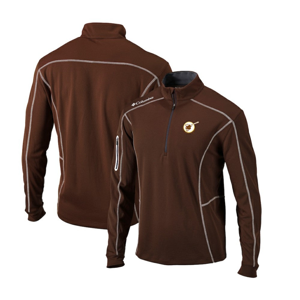 San Diego Padres Columbia Cooperstown Collection Omni-Wick Shotgun Quarter-Zip Top - MLB Tops