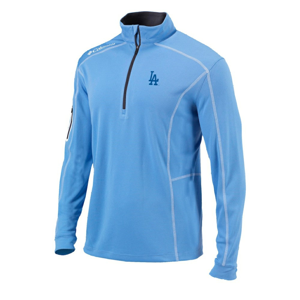 Los Angeles Dodgers Columbia Cooperstown Collection Omni-Wick Shotgun Quarter-Zip Top - MLB Tops