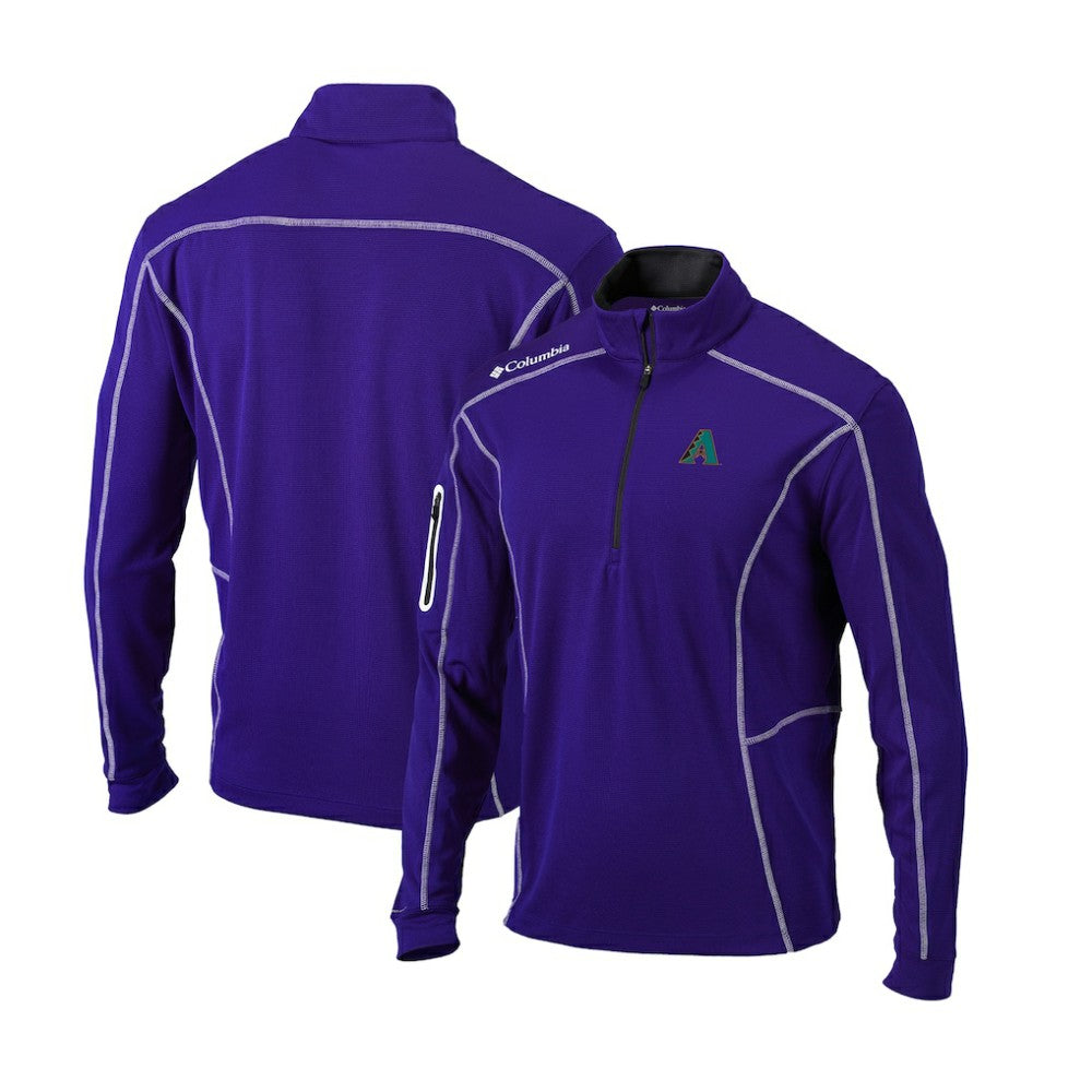 Arizona Diamondbacks Columbia Cooperstown Collection Omni-Wick Shotgun Quarter-Zip Top - MLB Tops