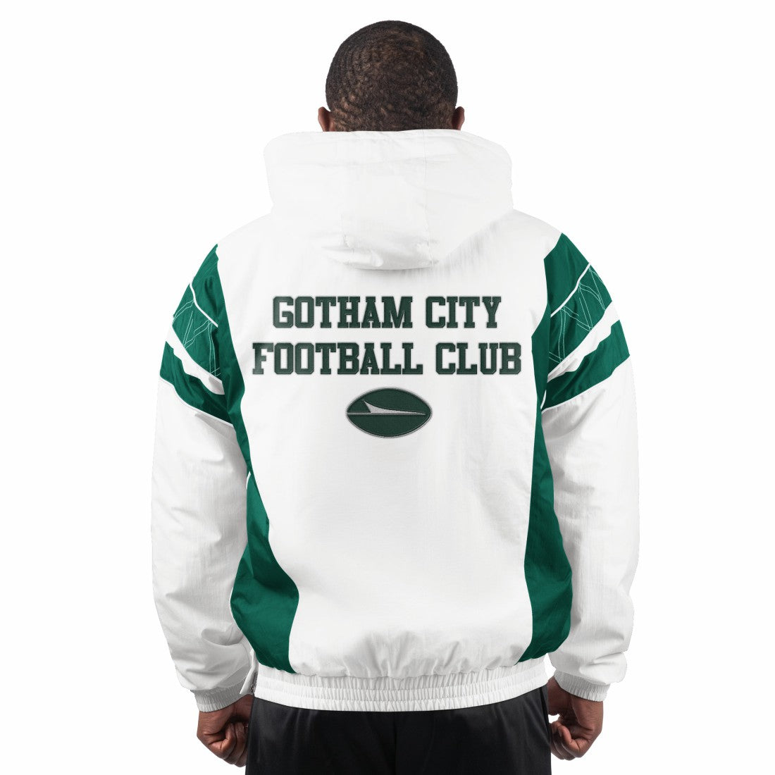 New York Jets Starter Gotham City Half-Zip Hoodie Jacket | NFL New
