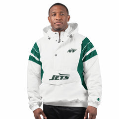 New York Jets Starter Gotham City Half-Zip Hoodie Jacket | NFL New