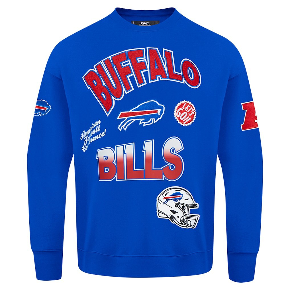 Buffalo Bills Pro Standard Turn It Up Drop Shoulder Pullover Sweatshirt | NFL Discount