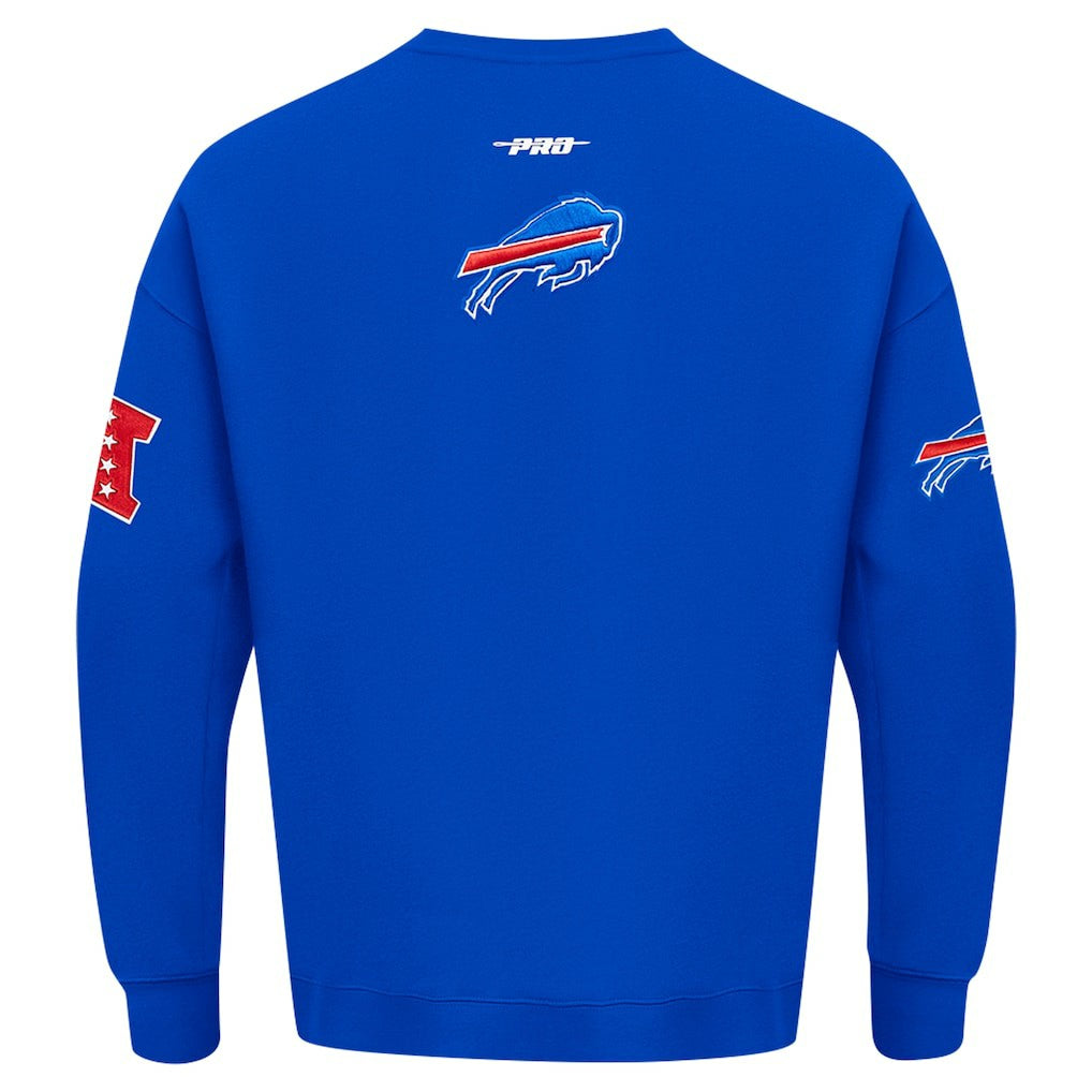 Buffalo Bills Pro Standard Turn It Up Drop Shoulder Pullover Sweatshirt | NFL Discount