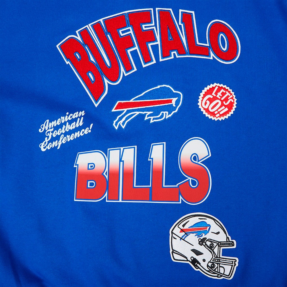Buffalo Bills Pro Standard Turn It Up Drop Shoulder Pullover Sweatshirt | NFL Discount