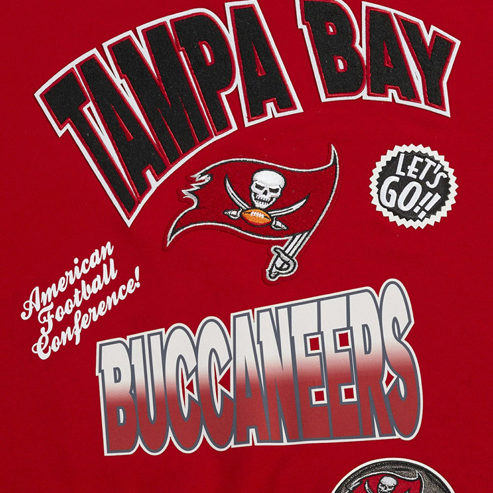 Tampa Bay Buccaneers Pro Standard Turn It Up Drop Shoulder Pullover Sweatshirt | NFL Online