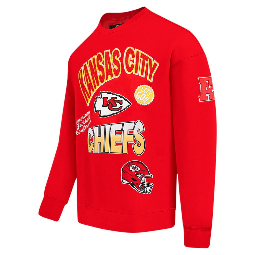 Kansas City Chiefs Pro Standard Turn It Up Drop Shoulder Pullover Sweatshirt | NFL Online