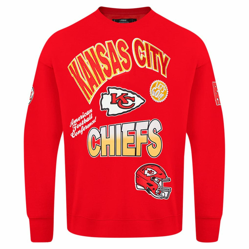 Kansas City Chiefs Pro Standard Turn It Up Drop Shoulder Pullover Sweatshirt | NFL Online
