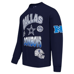 Dallas Cowboys Pro Standard Turn It Up Drop Shoulder Pullover Sweatshirt | NFL Near me
