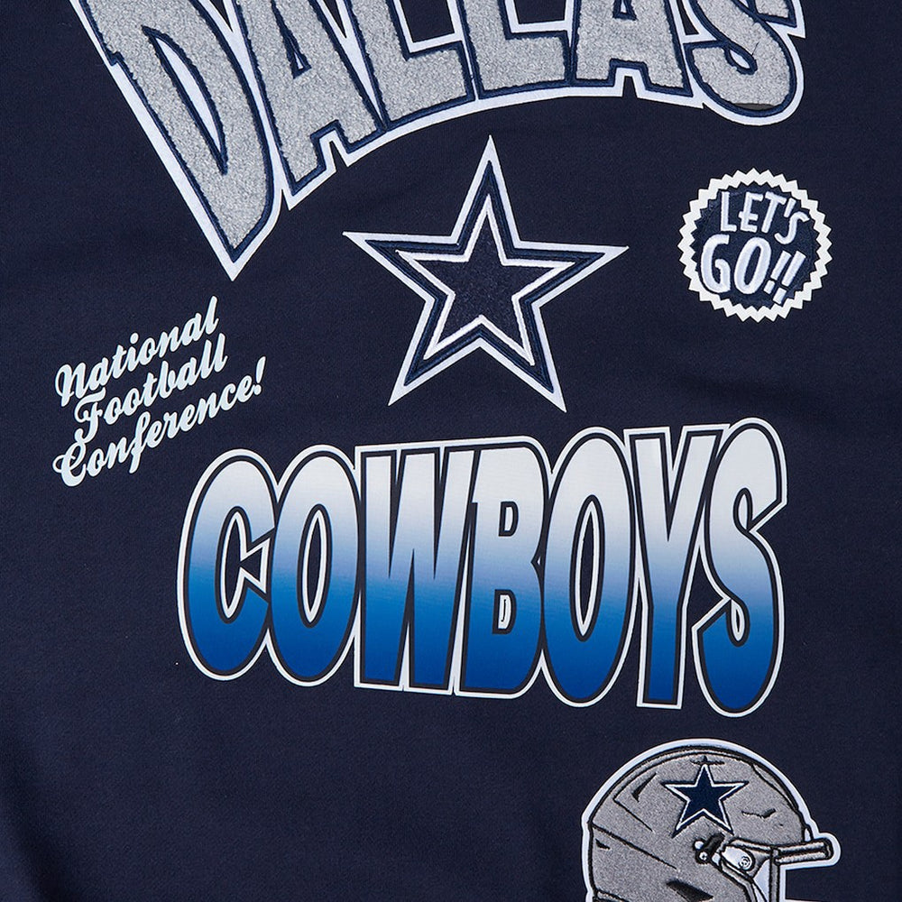 Dallas Cowboys Pro Standard Turn It Up Drop Shoulder Pullover Sweatshirt | NFL Near me