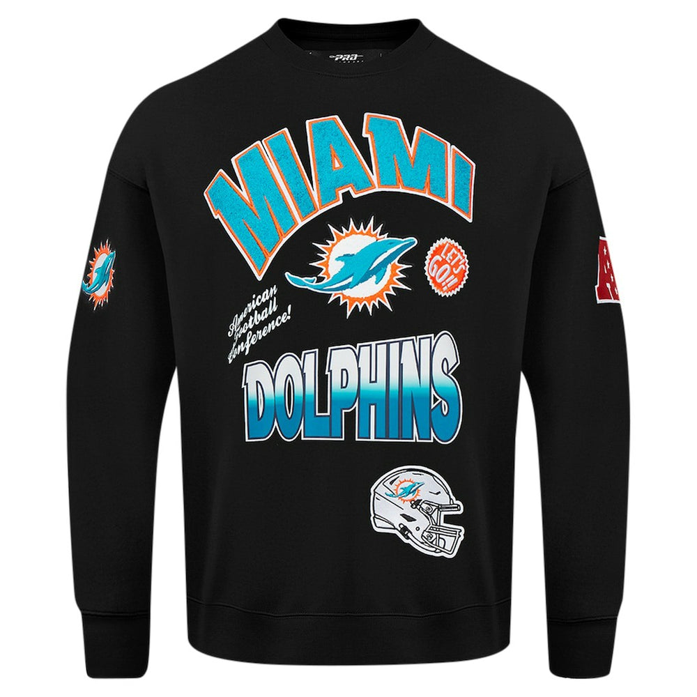 Miami Dolphins Pro Standard Turn It Up Drop Shoulder Pullover Sweatshirt | NFL Discount