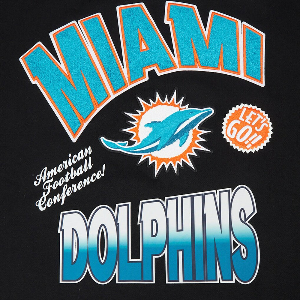 Miami Dolphins Pro Standard Turn It Up Drop Shoulder Pullover Sweatshirt | NFL Discount