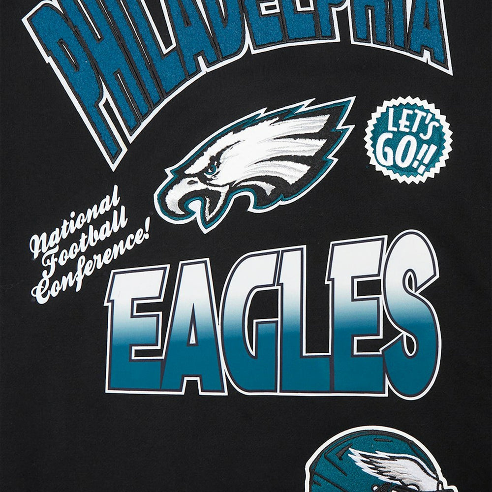 Philadelphia Eagles Pro Standard Turn It Up Drop Shoulder Pullover Sweatshirt | NFL US