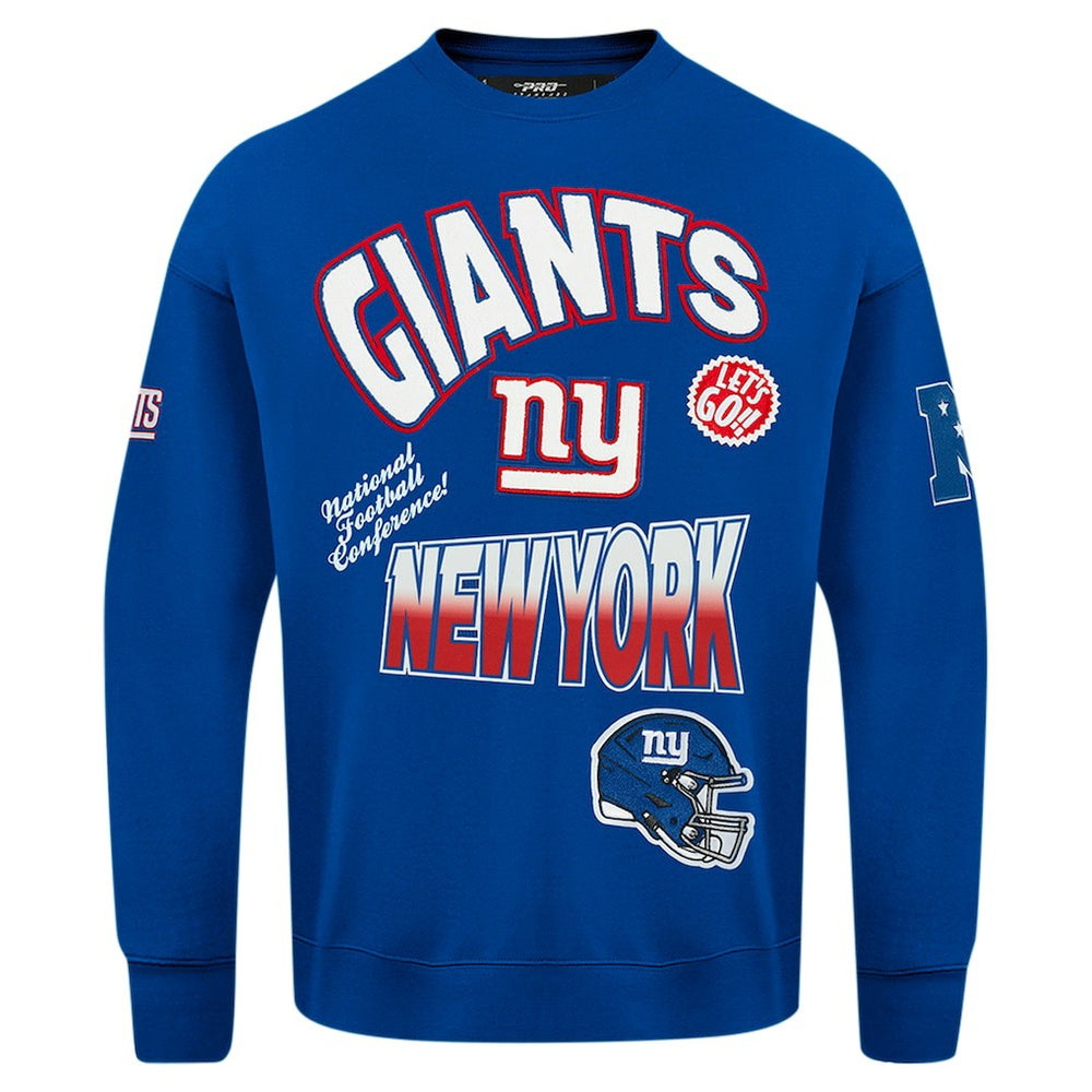 New York Giants Pro Standard Turn It Up Drop Shoulder Pullover Sweatshirt | NFL Near me