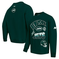 New York Jets Pro Standard Turn It Up Drop Shoulder Pullover Sweatshirt | NFL US