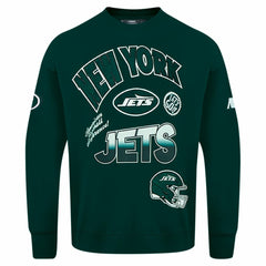 New York Jets Pro Standard Turn It Up Drop Shoulder Pullover Sweatshirt | NFL US