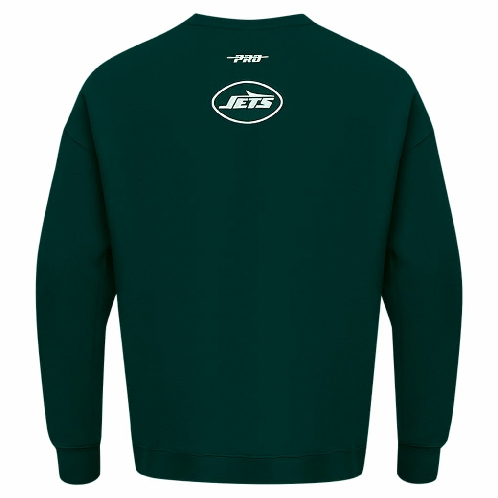 New York Jets Pro Standard Turn It Up Drop Shoulder Pullover Sweatshirt | NFL US