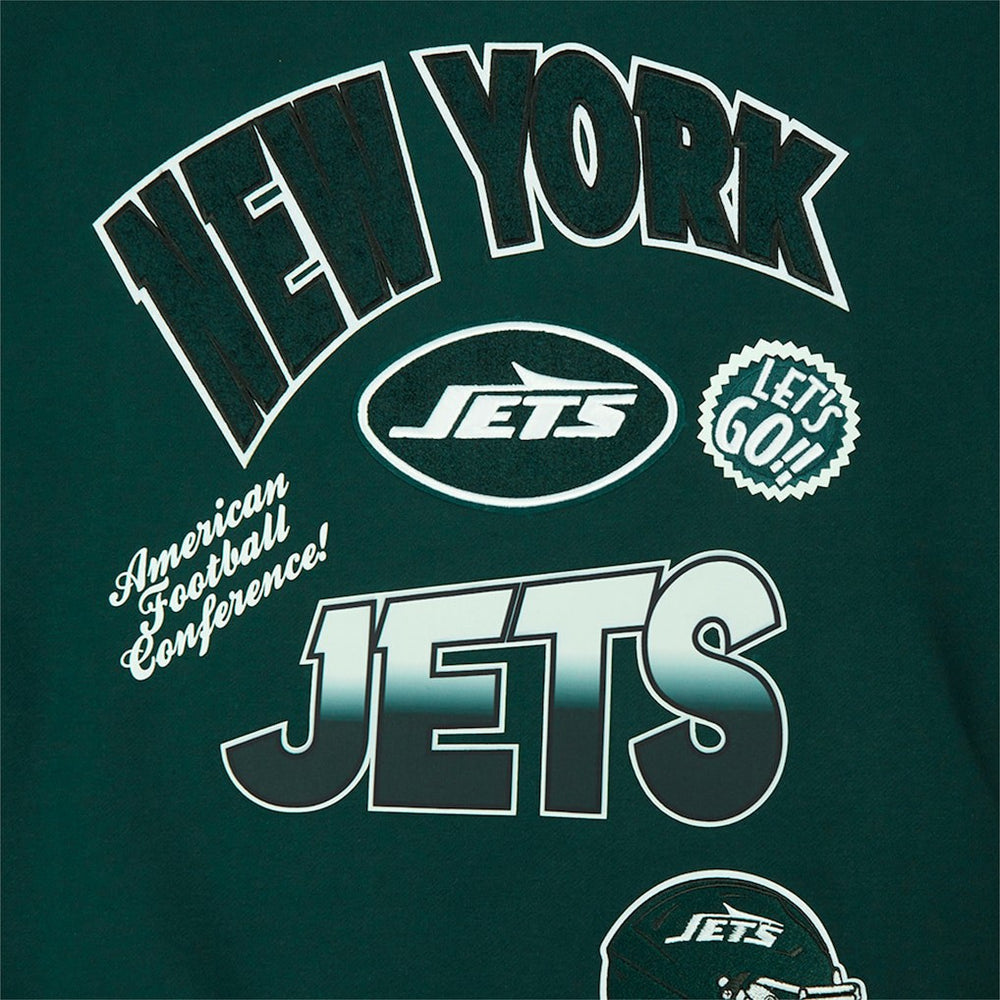 New York Jets Pro Standard Turn It Up Drop Shoulder Pullover Sweatshirt | NFL US