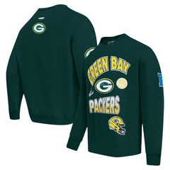 Green Bay Packers Pro Standard Turn It Up Drop Shoulder Pullover Sweatshirt | NFL Discount