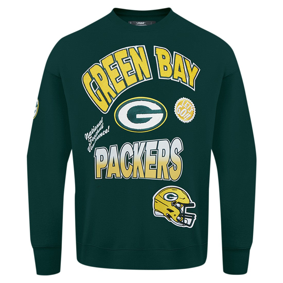 Green Bay Packers Pro Standard Turn It Up Drop Shoulder Pullover Sweatshirt | NFL Discount