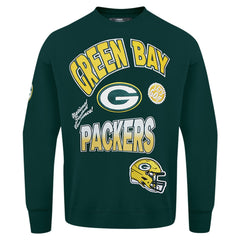 Green Bay Packers Pro Standard Turn It Up Drop Shoulder Pullover Sweatshirt | NFL Discount