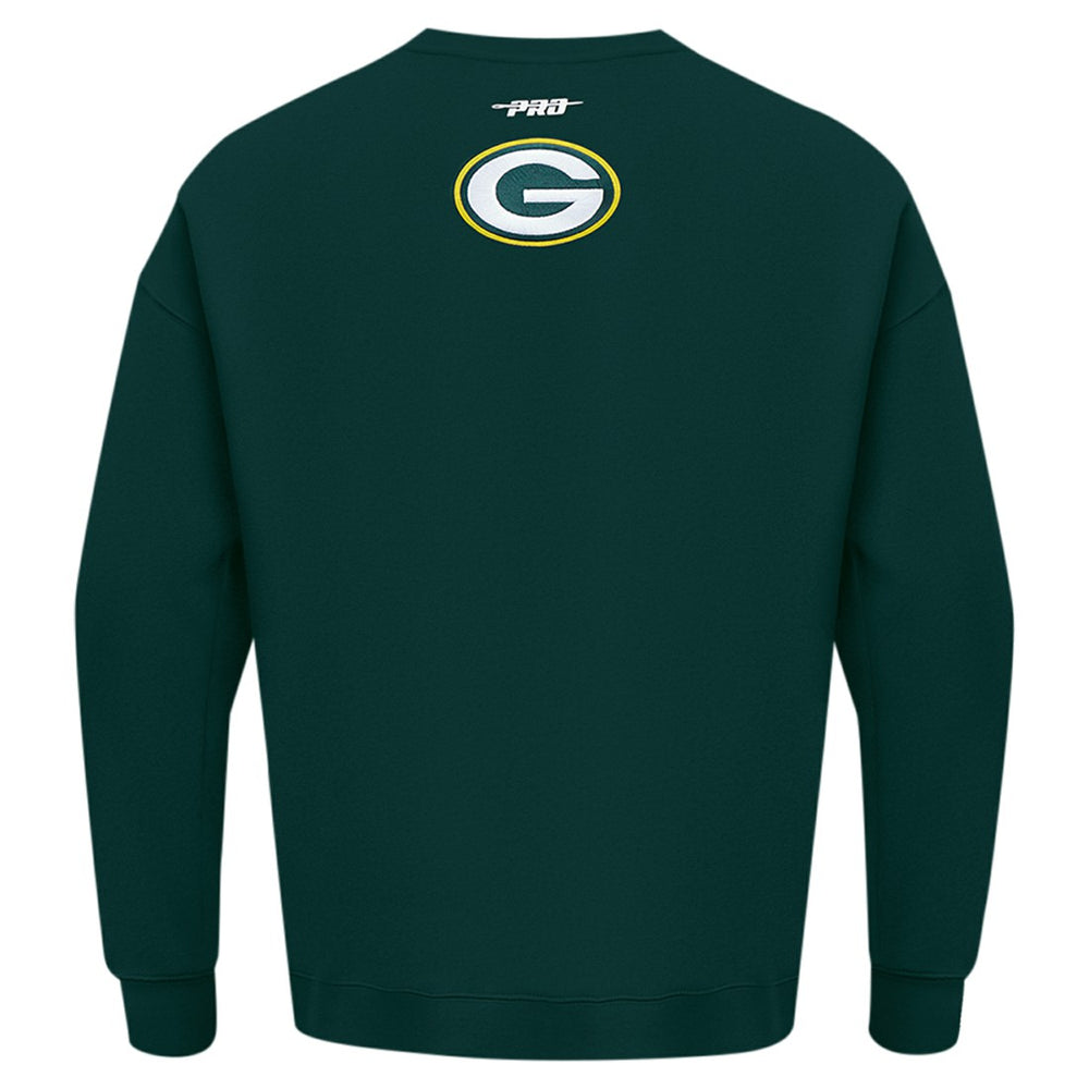 Green Bay Packers Pro Standard Turn It Up Drop Shoulder Pullover Sweatshirt | NFL Discount