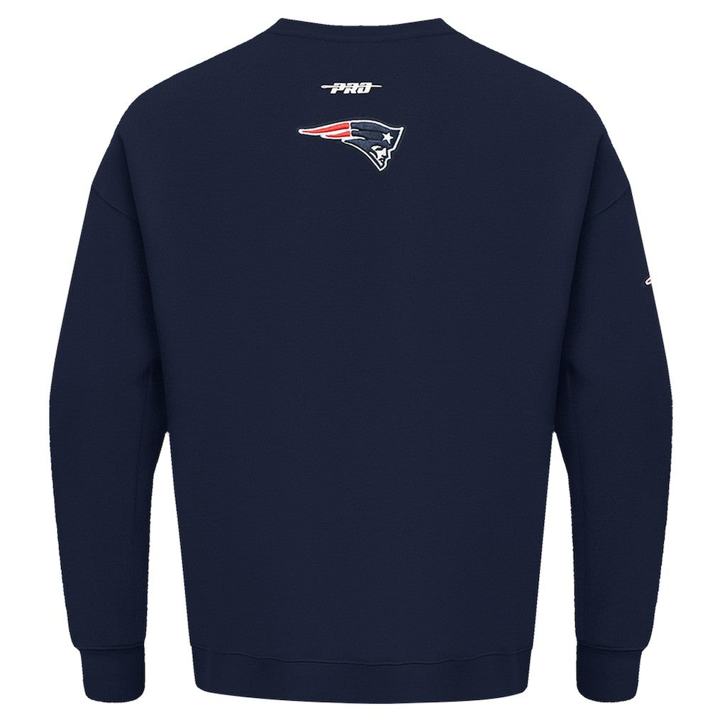 New England Patriots Pro Standard Turn It Up Drop Shoulder Pullover Sweatshirt | NFL Online