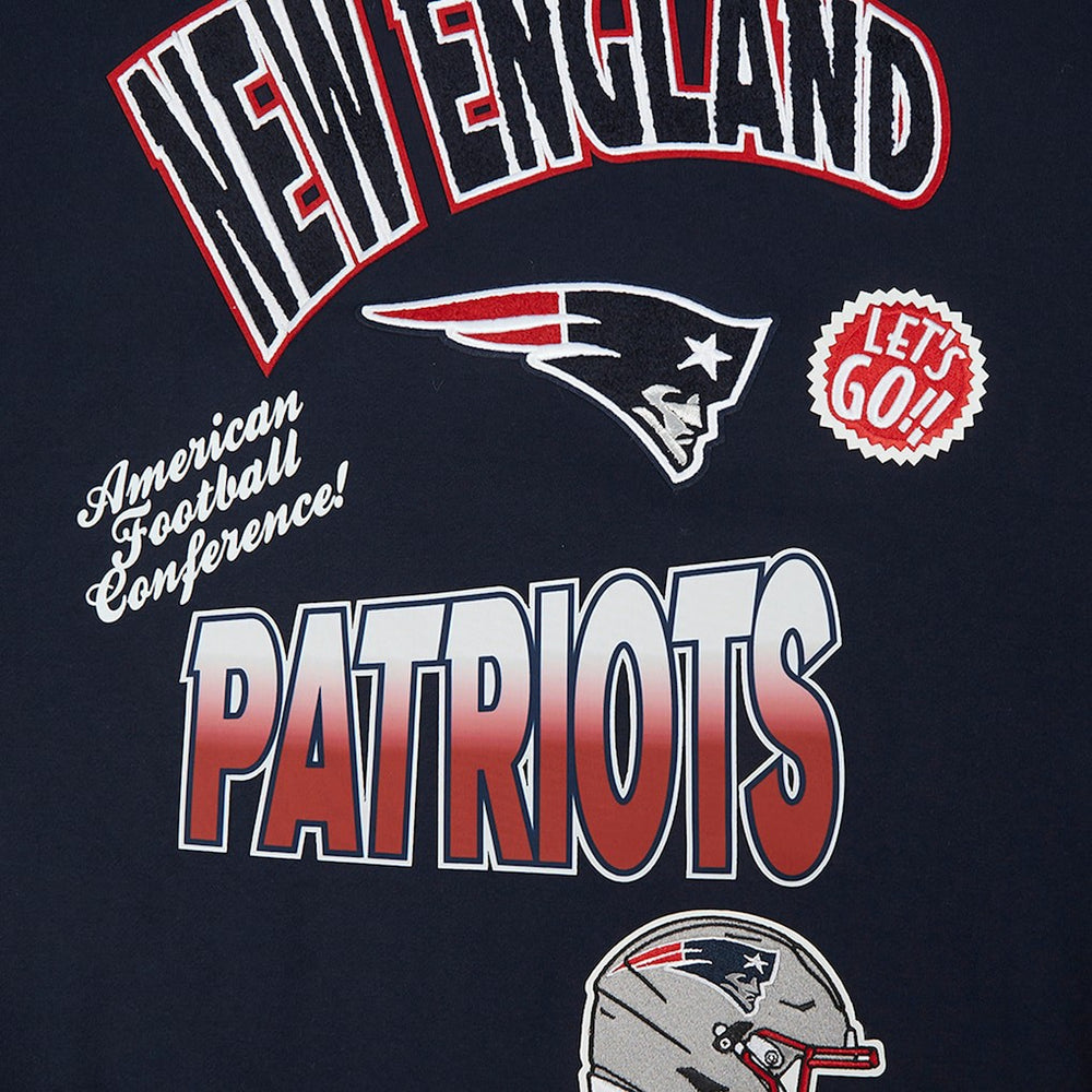 New England Patriots Pro Standard Turn It Up Drop Shoulder Pullover Sweatshirt | NFL Online