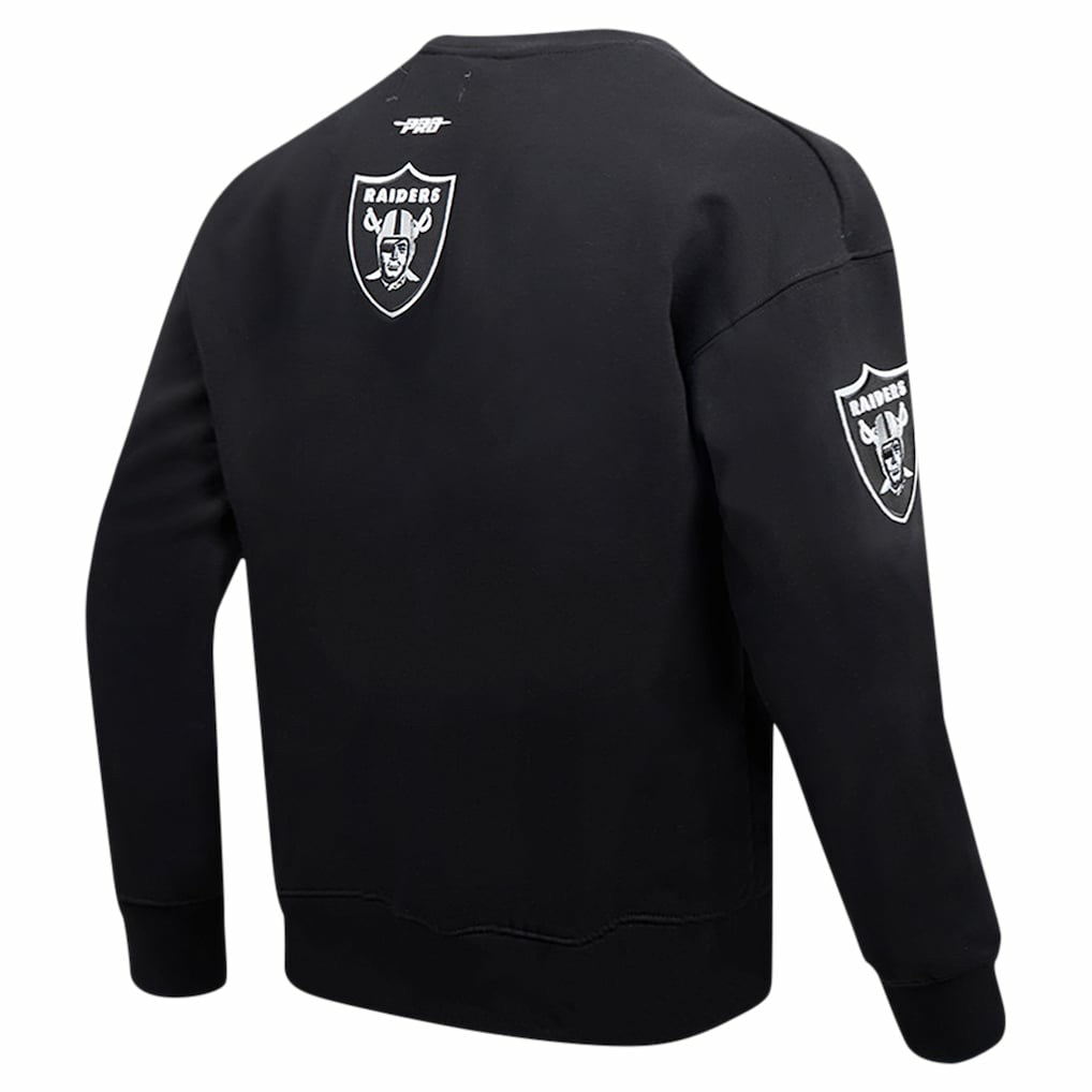 Las Vegas Raiders Pro Standard Turn It Up Drop Shoulder Pullover Sweatshirt | NFL Outlet