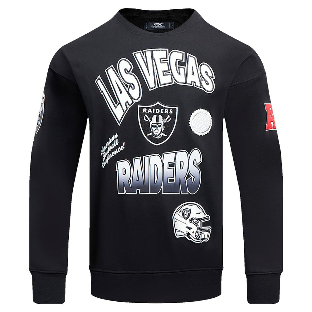 Las Vegas Raiders Pro Standard Turn It Up Drop Shoulder Pullover Sweatshirt | NFL Outlet