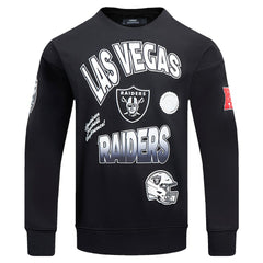 Las Vegas Raiders Pro Standard Turn It Up Drop Shoulder Pullover Sweatshirt | NFL Outlet