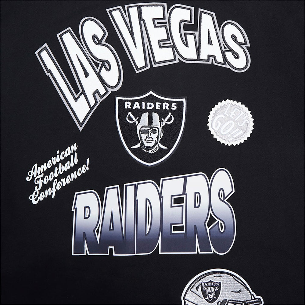 Las Vegas Raiders Pro Standard Turn It Up Drop Shoulder Pullover Sweatshirt | NFL Outlet