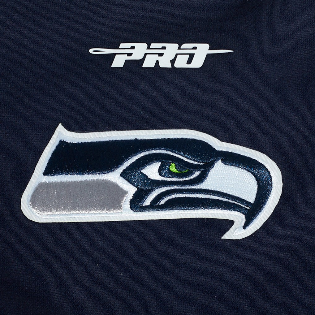 Seattle Seahawks Pro Standard Turn It Up Drop Shoulder Pullover Sweatshirt | NFL Outlet