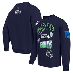 Seattle Seahawks Pro Standard Turn It Up Drop Shoulder Pullover Sweatshirt | NFL Outlet