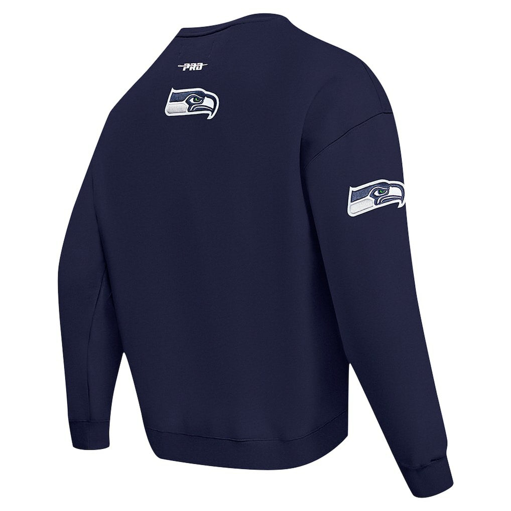 Seattle Seahawks Pro Standard Turn It Up Drop Shoulder Pullover Sweatshirt | NFL Outlet