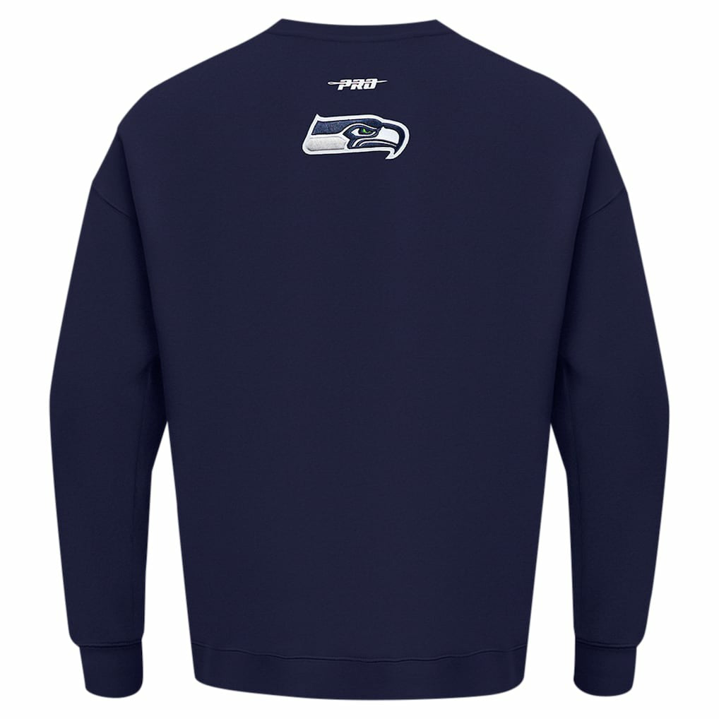 Seattle Seahawks Pro Standard Turn It Up Drop Shoulder Pullover Sweatshirt | NFL Outlet