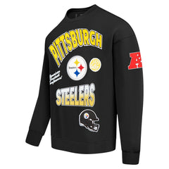 Pittsburgh Steelers Pro Standard Turn It Up Drop Shoulder Pullover Sweatshirt | NFL Online