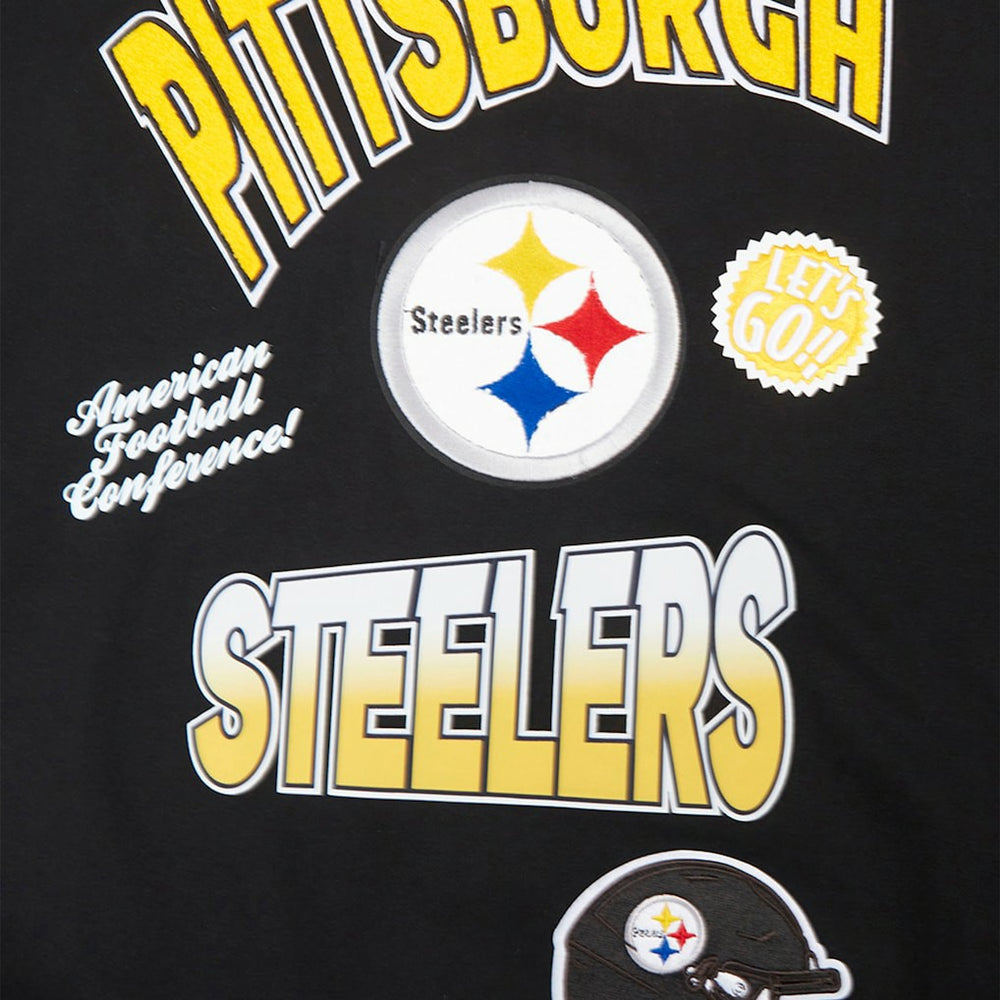 Pittsburgh Steelers Pro Standard Turn It Up Drop Shoulder Pullover Sweatshirt | NFL Online