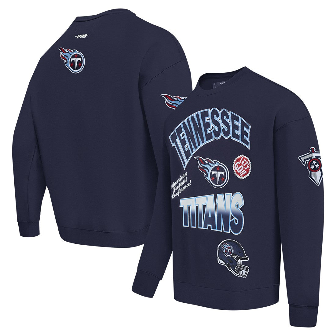 Tennessee Titans Pro Standard Turn It Up Drop Shoulder Pullover Sweatshirt | NFL On sale