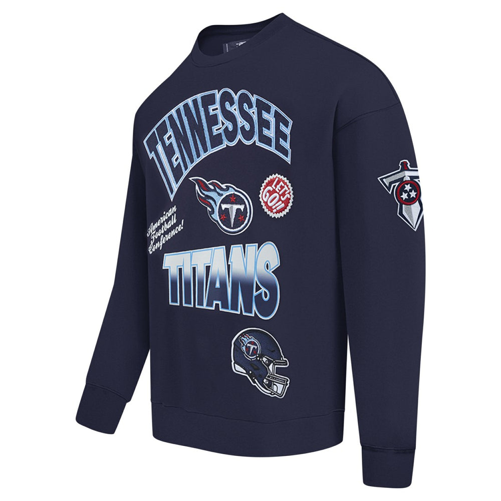 Tennessee Titans Pro Standard Turn It Up Drop Shoulder Pullover Sweatshirt | NFL On sale