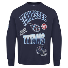 Tennessee Titans Pro Standard Turn It Up Drop Shoulder Pullover Sweatshirt | NFL On sale