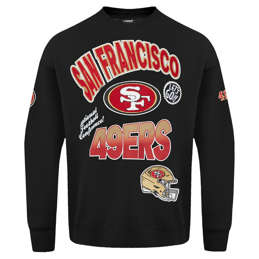 San Francisco 49ers Pro Standard Turn It Up Drop Shoulder Pullover Sweatshirt | NFL US