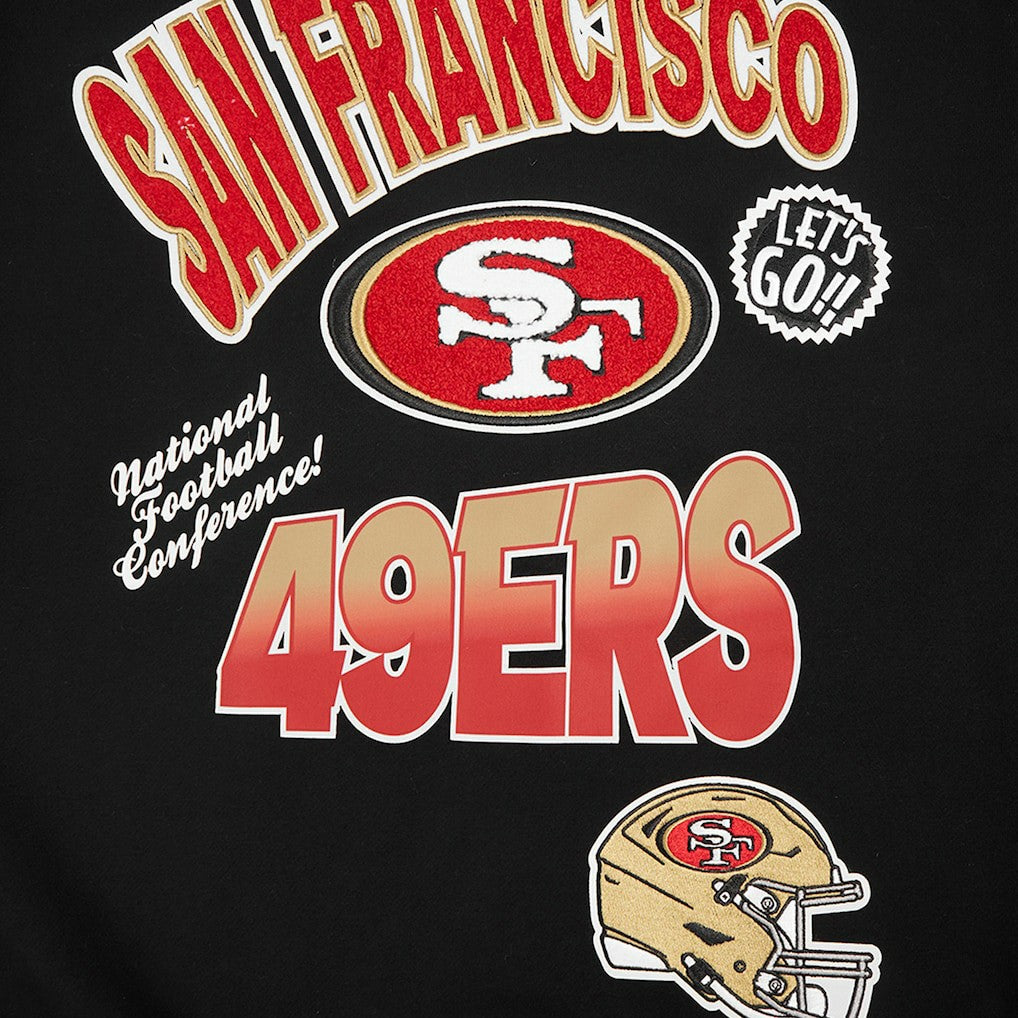 San Francisco 49ers Pro Standard Turn It Up Drop Shoulder Pullover Sweatshirt | NFL US
