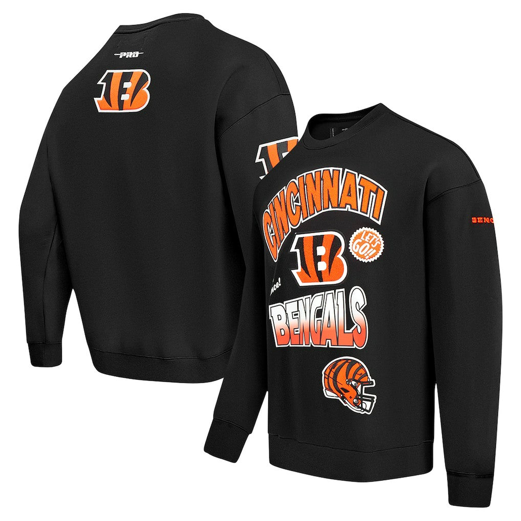 Cincinnati Bengals Pro Standard Turn It Up Drop Shoulder Pullover Sweatshirt | NFL US