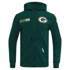 Green Bay Packers Pro Standard Split Logo Double Knit Full-Zip Hoodie | NFL On sale