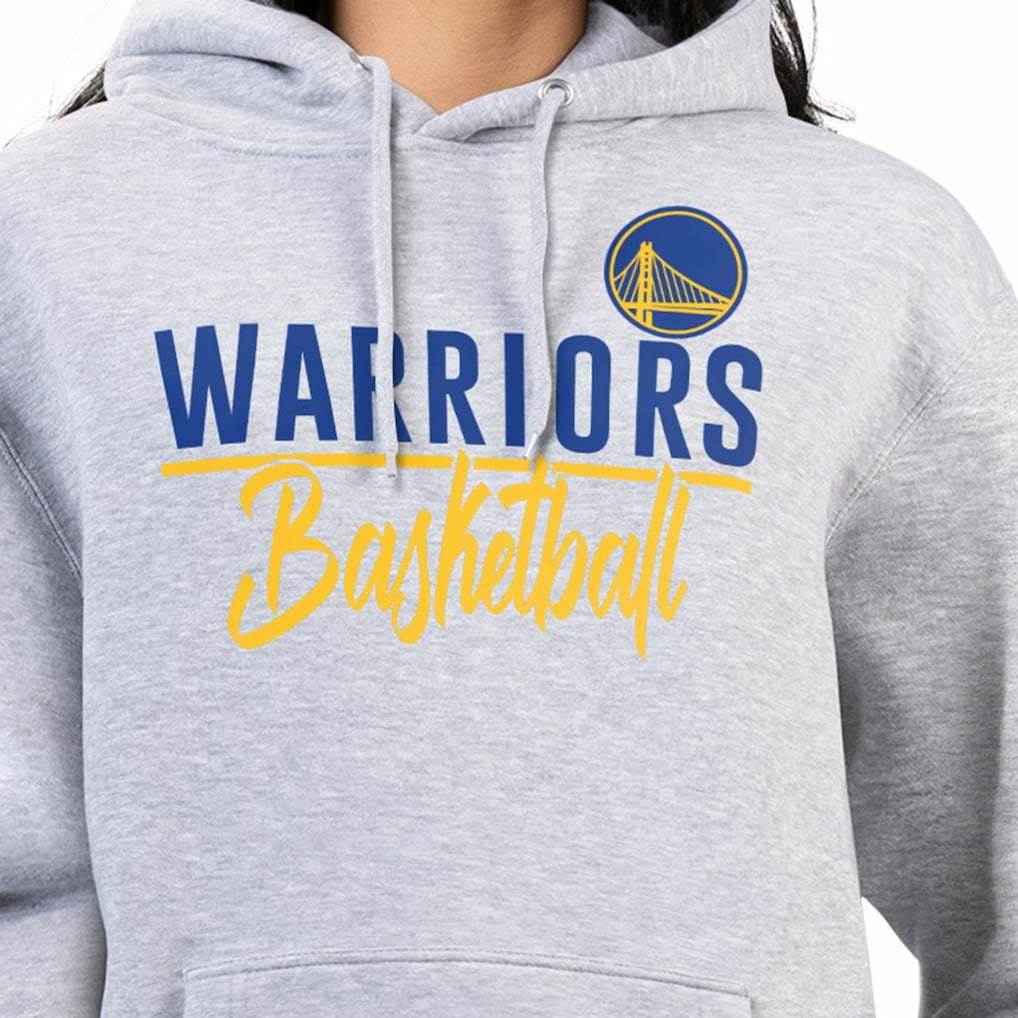 Heather Gray Golden State Warriors G-III 4Her by Carl Banks Women's Graphics Fleece Pullover Hoodie sale | NBA