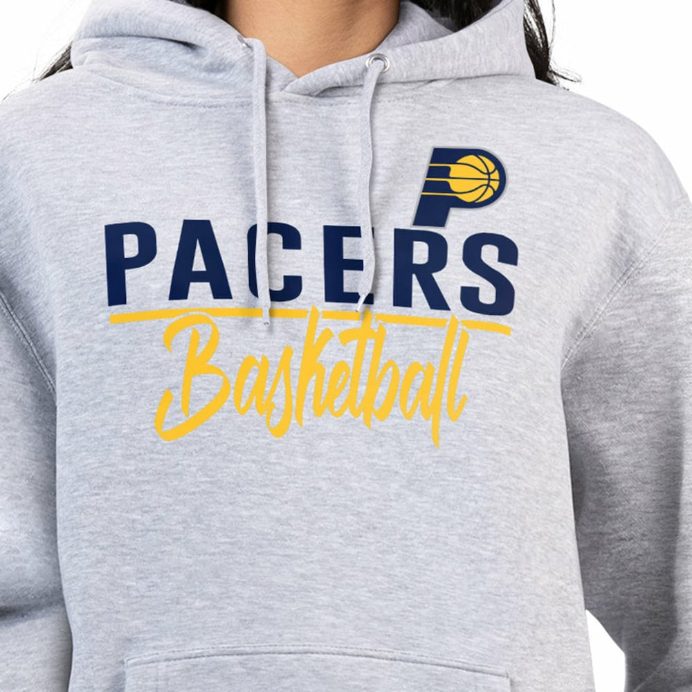 Heather Gray Indiana Pacers G-III 4Her by Carl Banks Women's Graphics Fleece Pullover Hoodie | NBA