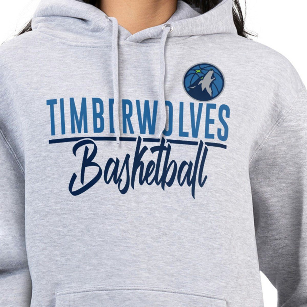 Heather Gray Minnesota Timberwolves G-III 4Her by Carl Banks Women's Graphics Fleece Pullover Hoodie | NBA